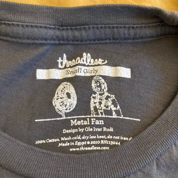 Threadless Metal Fan Shirt sz Small - Picture 2 of 2